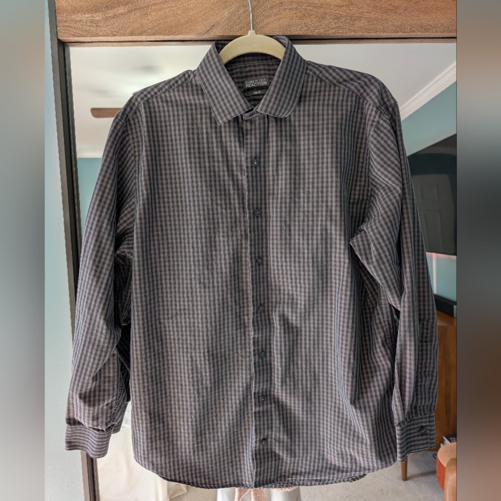 Checkered button down